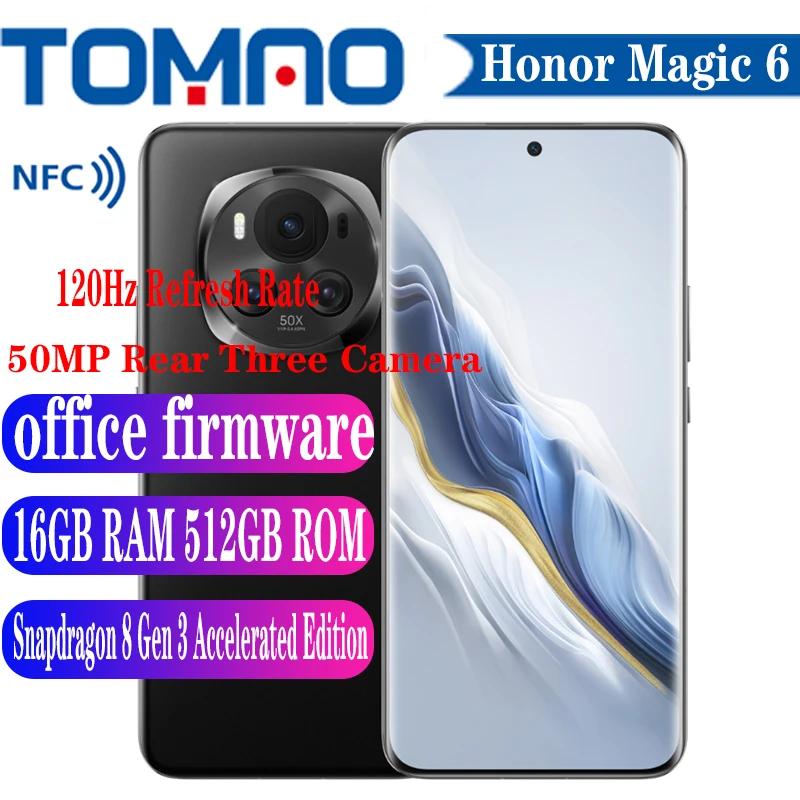 Honor Magic 6 5G ޴, 6.78 ġ OLED, 120Hz, Ÿ ھ, 5450mAh ͸, 66W, 50MP ĸ ī޶ 3 , ȵ̵ 14, NFC,  ǰ